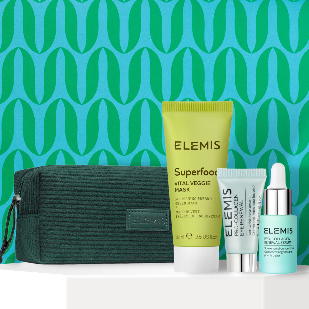 購物滿HK$800即送<br>骨膠原緊緻修護套裝<br>(價值 HK$670)*<br><br><span style="font-size:13px;">套裝包含: <br>骨膠原緊緻修護精華5ml<br>超能量滋養亮膚面膜15ml<br>骨膠原緊緻眼霜5ml<br><br>*優惠只適用於ELEMIS香港官網。<br>數量有限,送完即止,受條款及細則約束。<br></span>